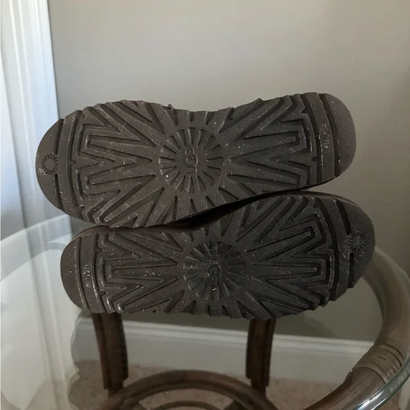 UGG Brown Suede Button-Accent Boots - Picture 3 of 5